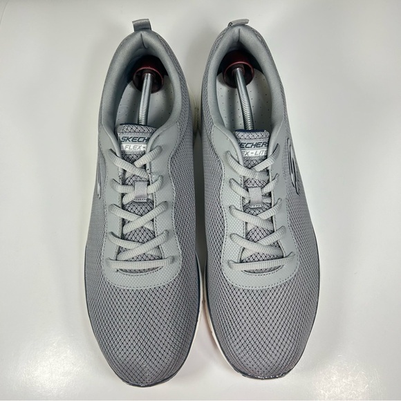 NEW Skechers Flex Lite Running Trainers Sneaker Shoes Grey 16829; Men’s Sz 13 - Picture 6 of 16